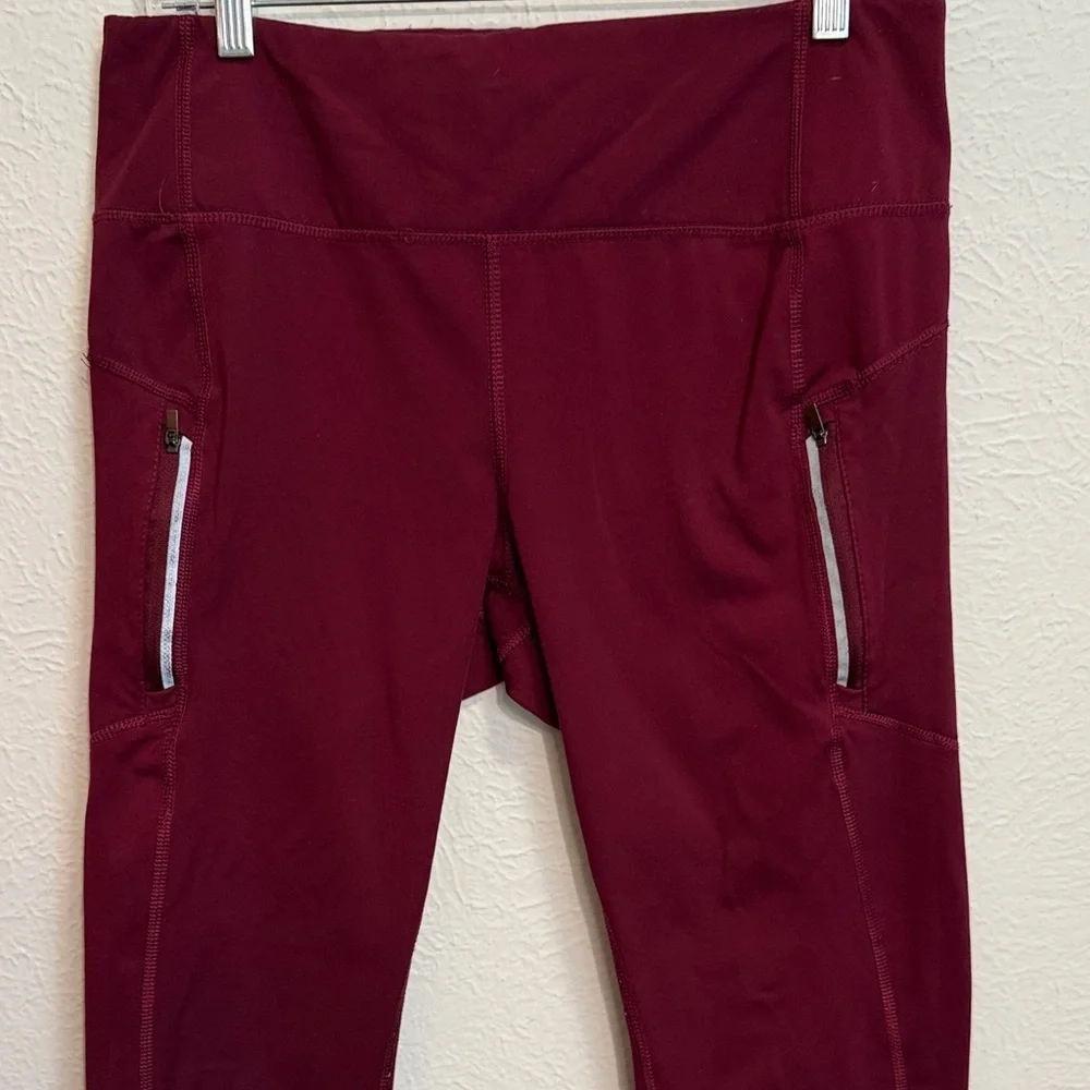 🏃‍♀️🏃‍♀️🏃‍♀️3 for 12$🏃‍♀️🏃‍♀️🏃‍♀️Members Mark Burgundy Athletic Leggings -XL
